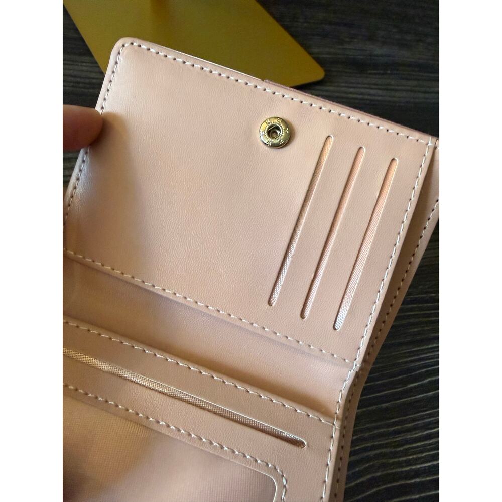 Designer L Baby Pink Small Patchwork Fashion Envelope Wallet - Picture 2 of 6